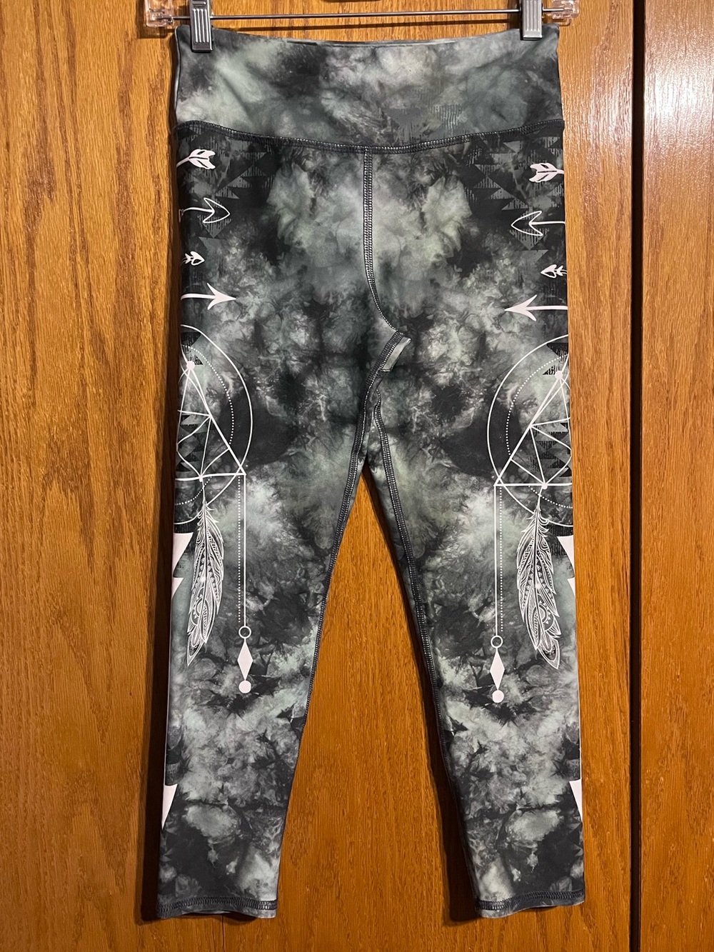 Evolution and Creation Black Tie-Dye Dreamcatcher Leggings